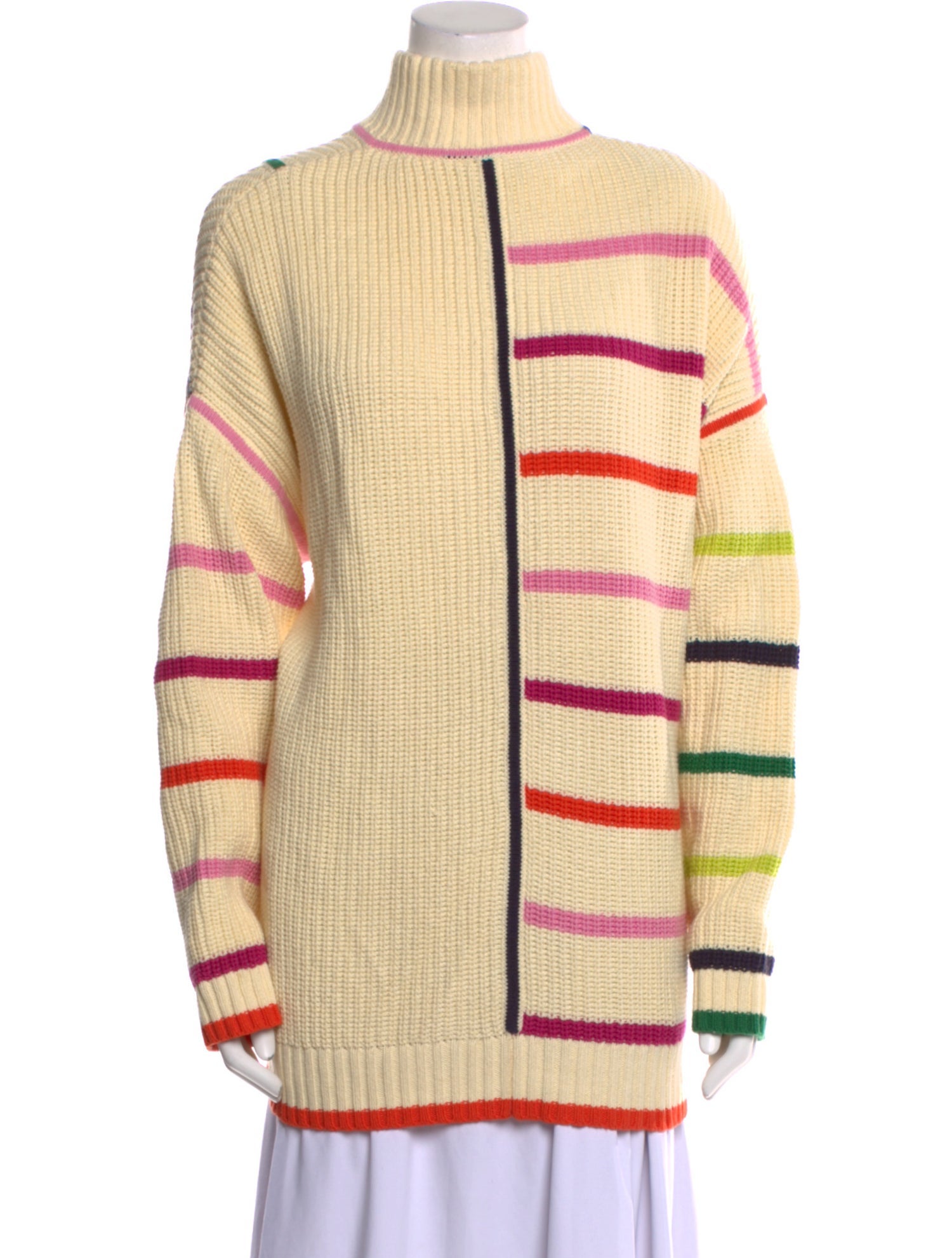 Staud Striped Turtleneck Tunic