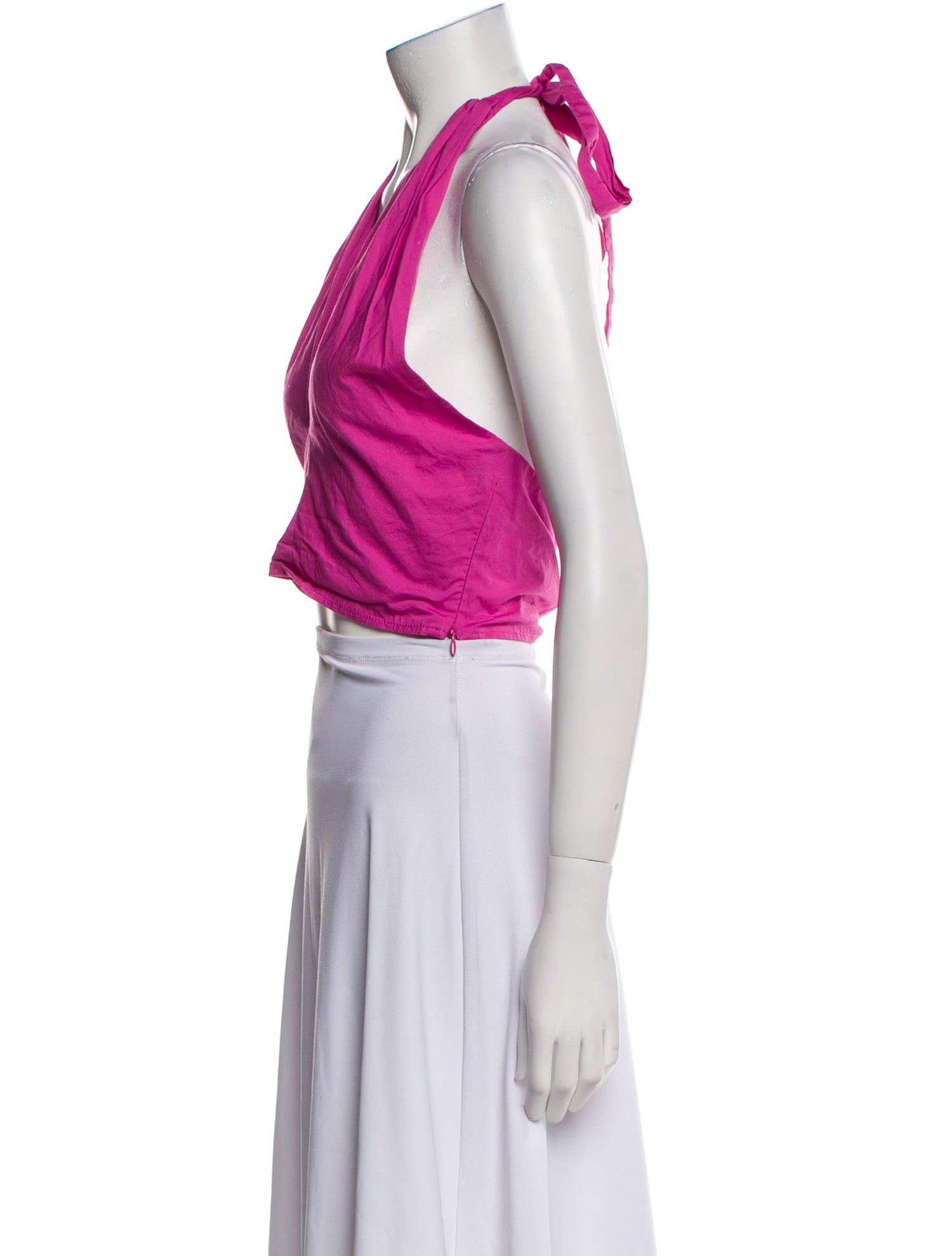 Staud V-Neck Sleeveless Crop Top