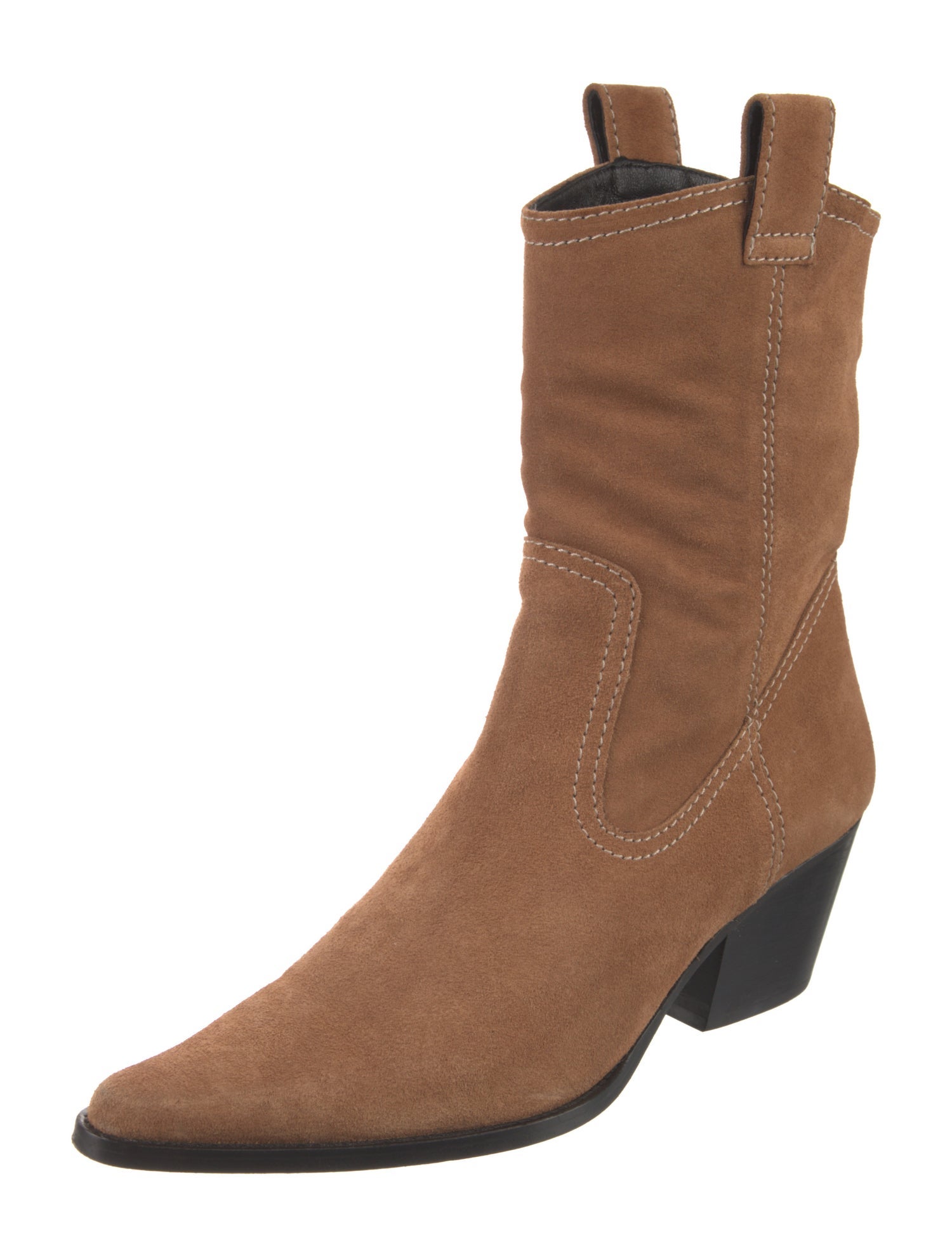 Staud Suede Western Boots