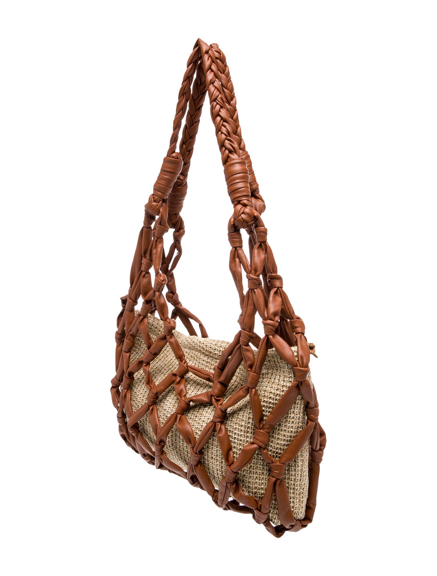 Staud Raffia Shoulder Bag