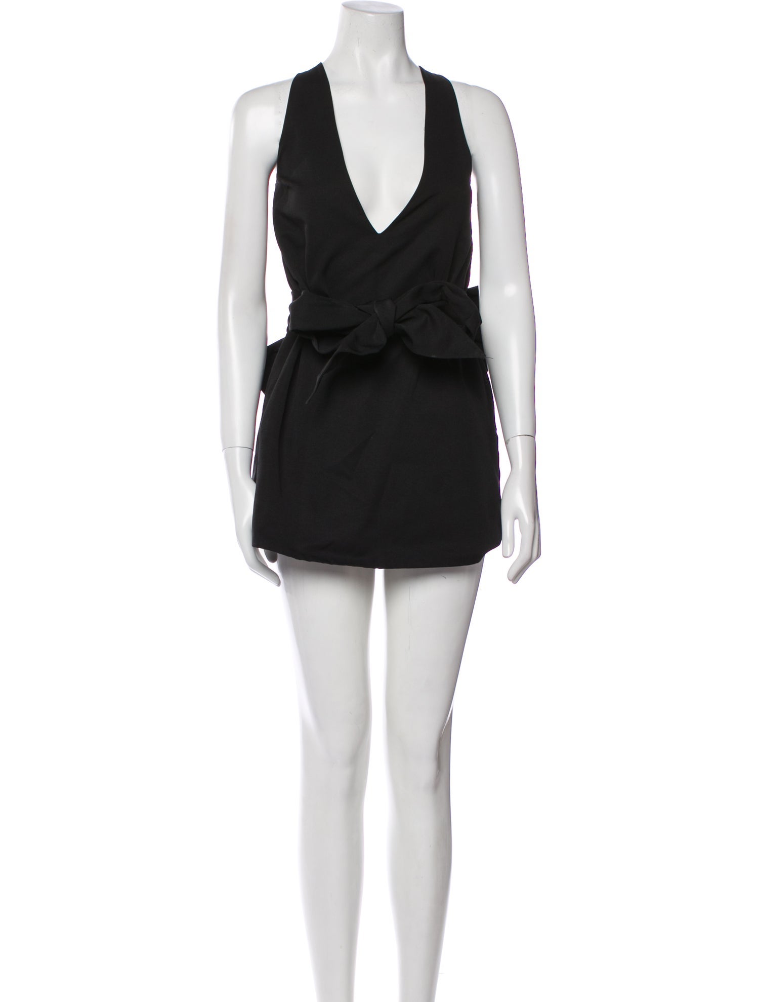 Staud V-Neck Mini Dress