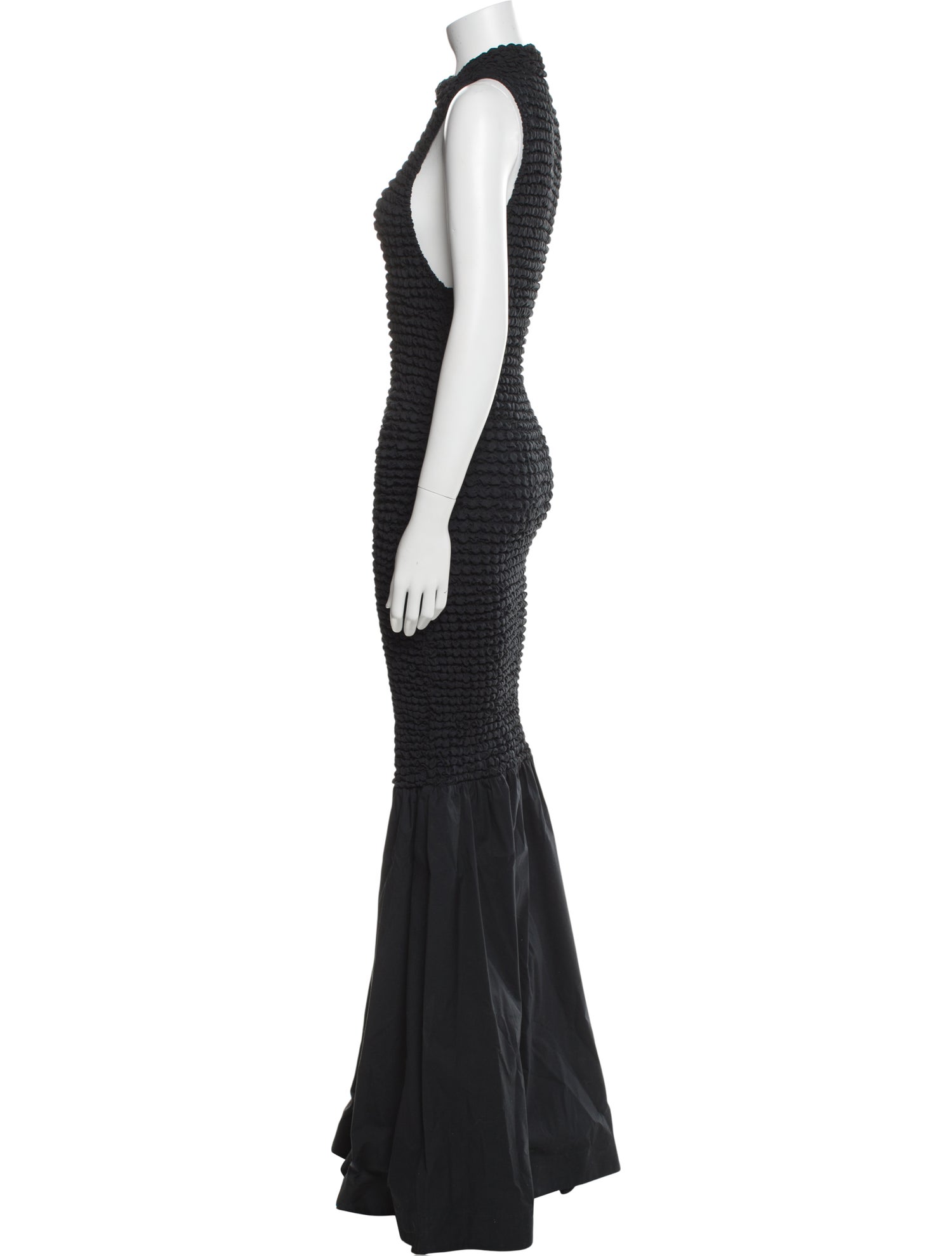 Staud Mock Neck Long Dress