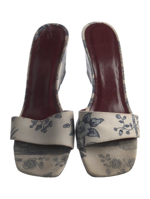 Staud Canvas Printed Slides