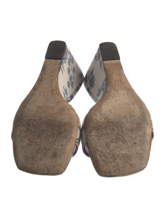 Staud Canvas Printed Slides