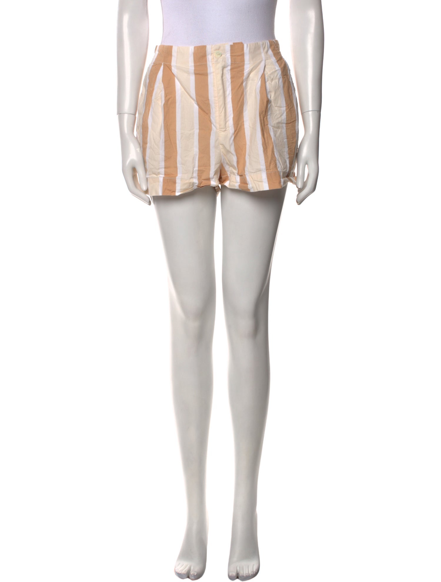 Staud Striped Mini Shorts