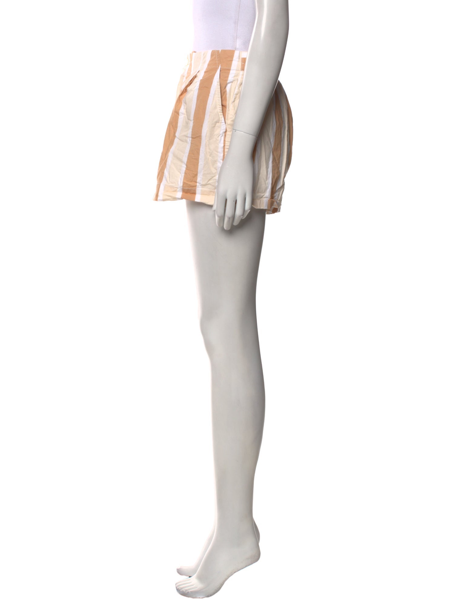 Staud Striped Mini Shorts