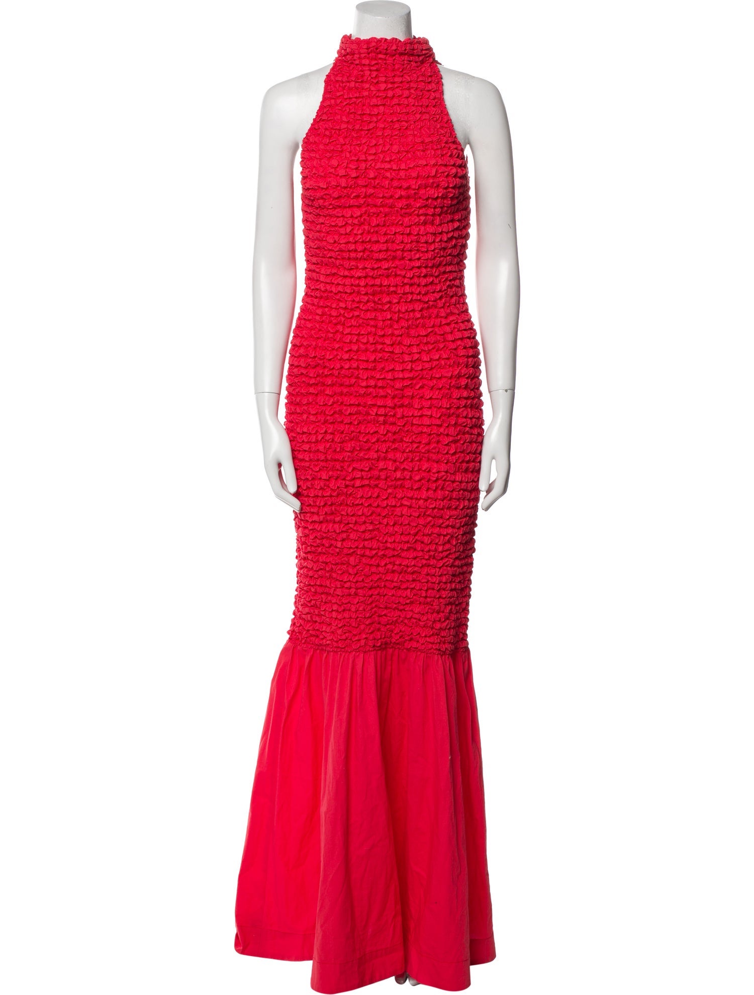 Staud Mock Neck Long Dress