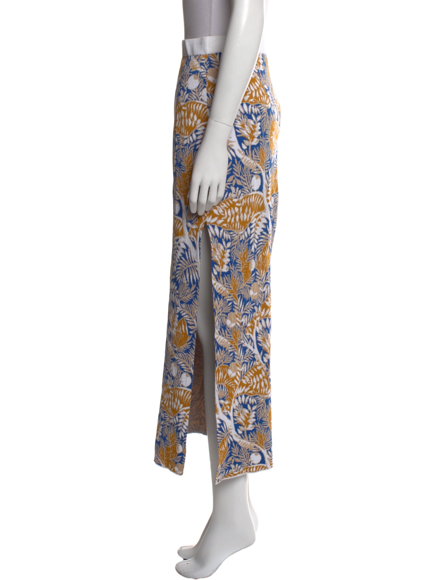 Staud Printed Midi Length Skirt