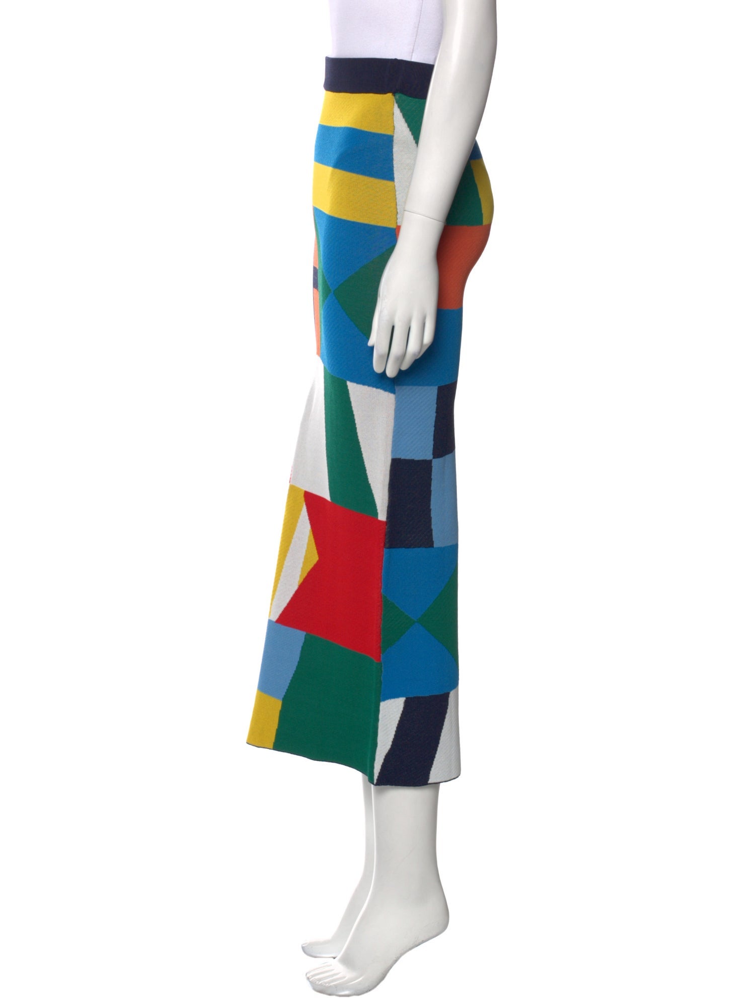 Staud Colorblock Pattern Mini Skirt w/ Tags