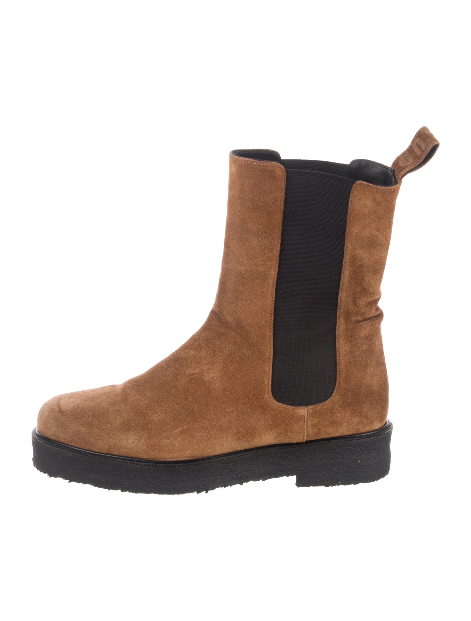 Staud Suede Colorblock Pattern Chelsea Boots