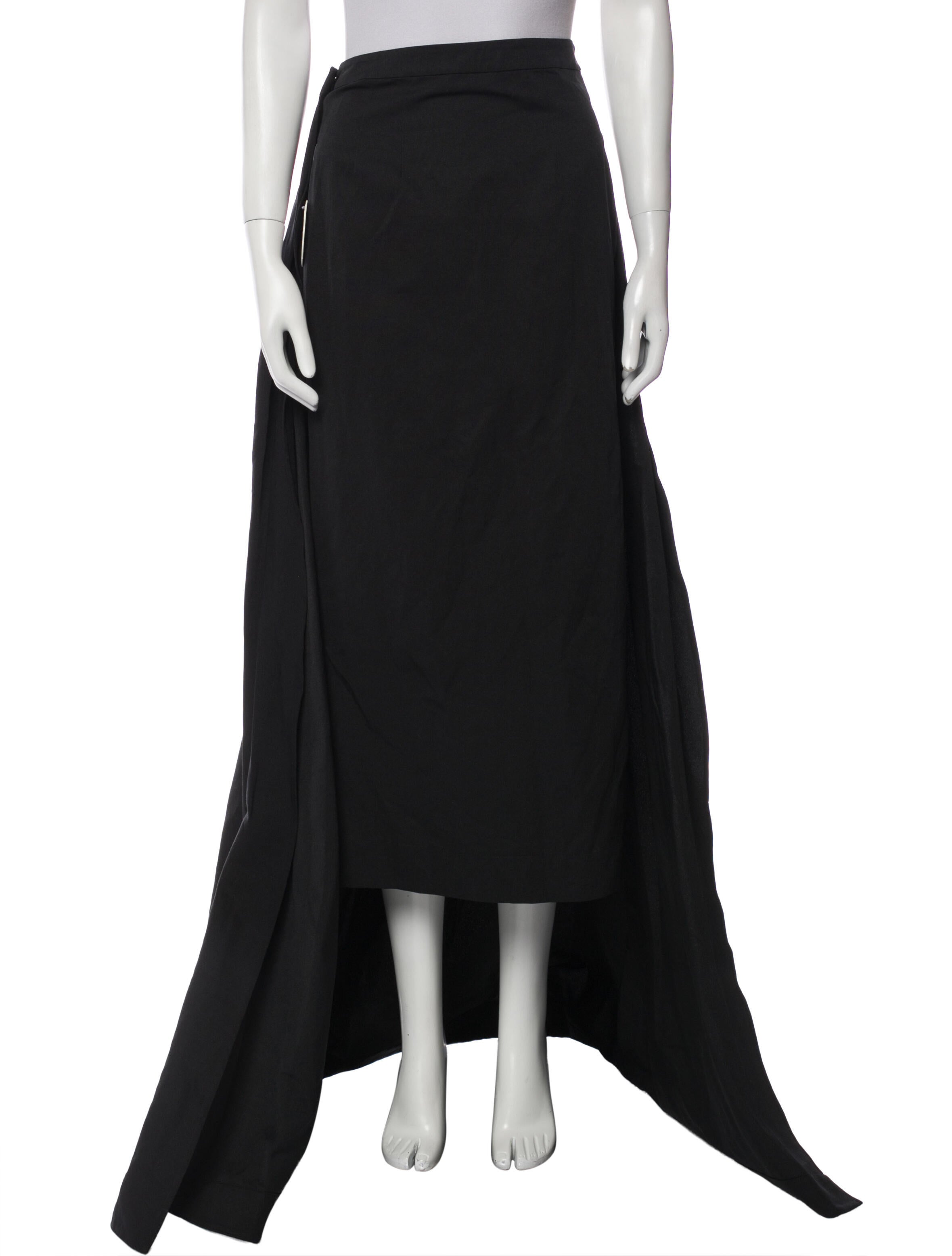 Staud Pleated Accents Long Skirt