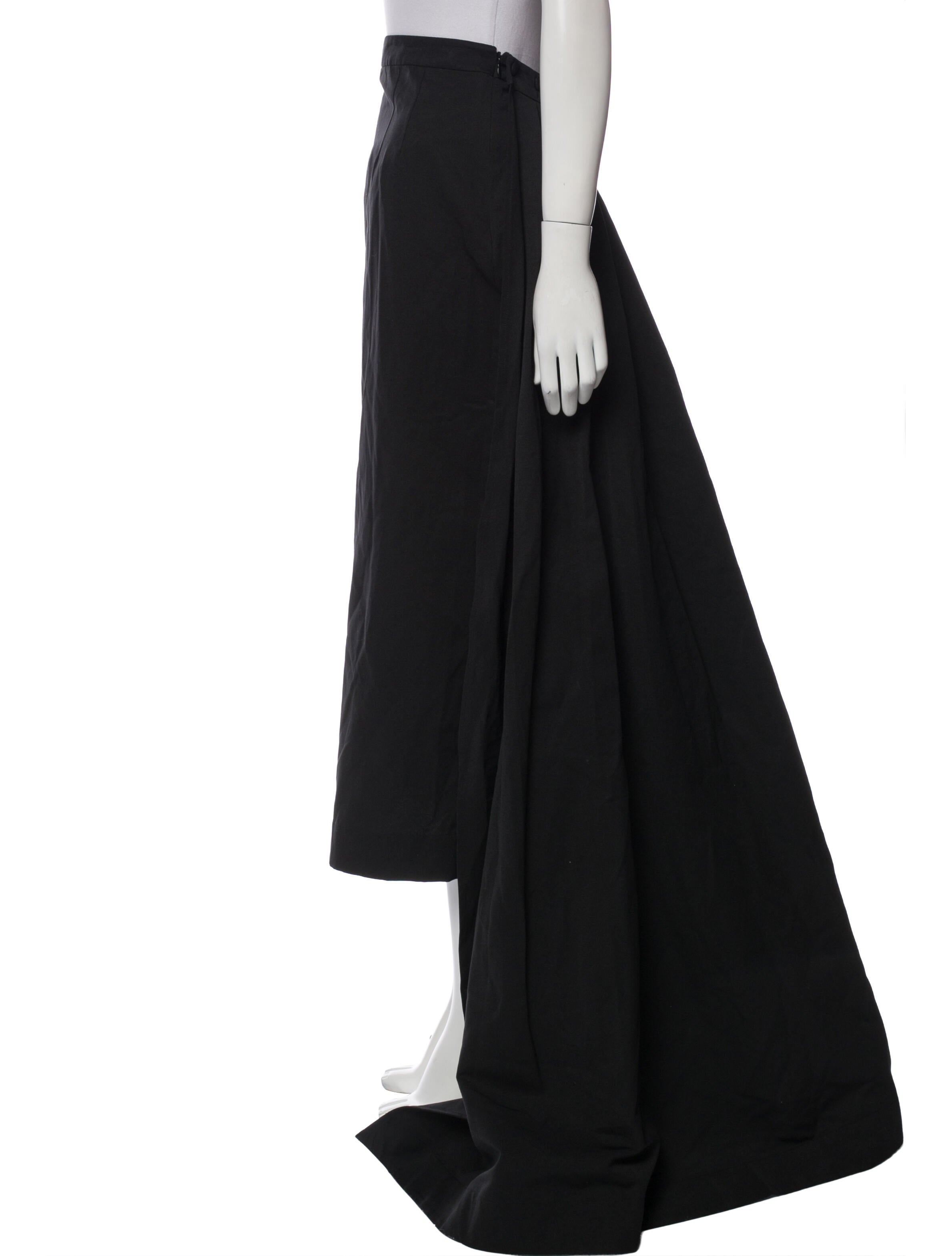 Staud Pleated Accents Long Skirt