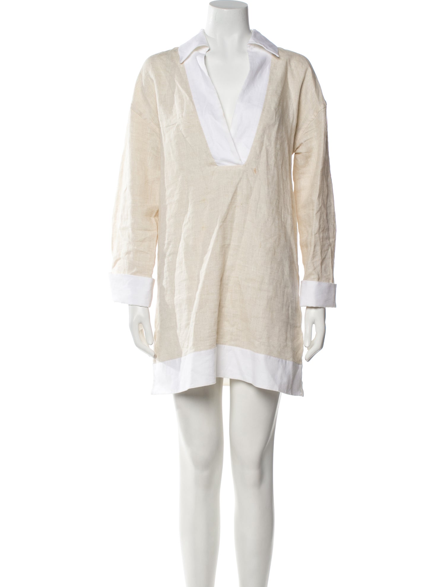 Staud Linen Mini Dress