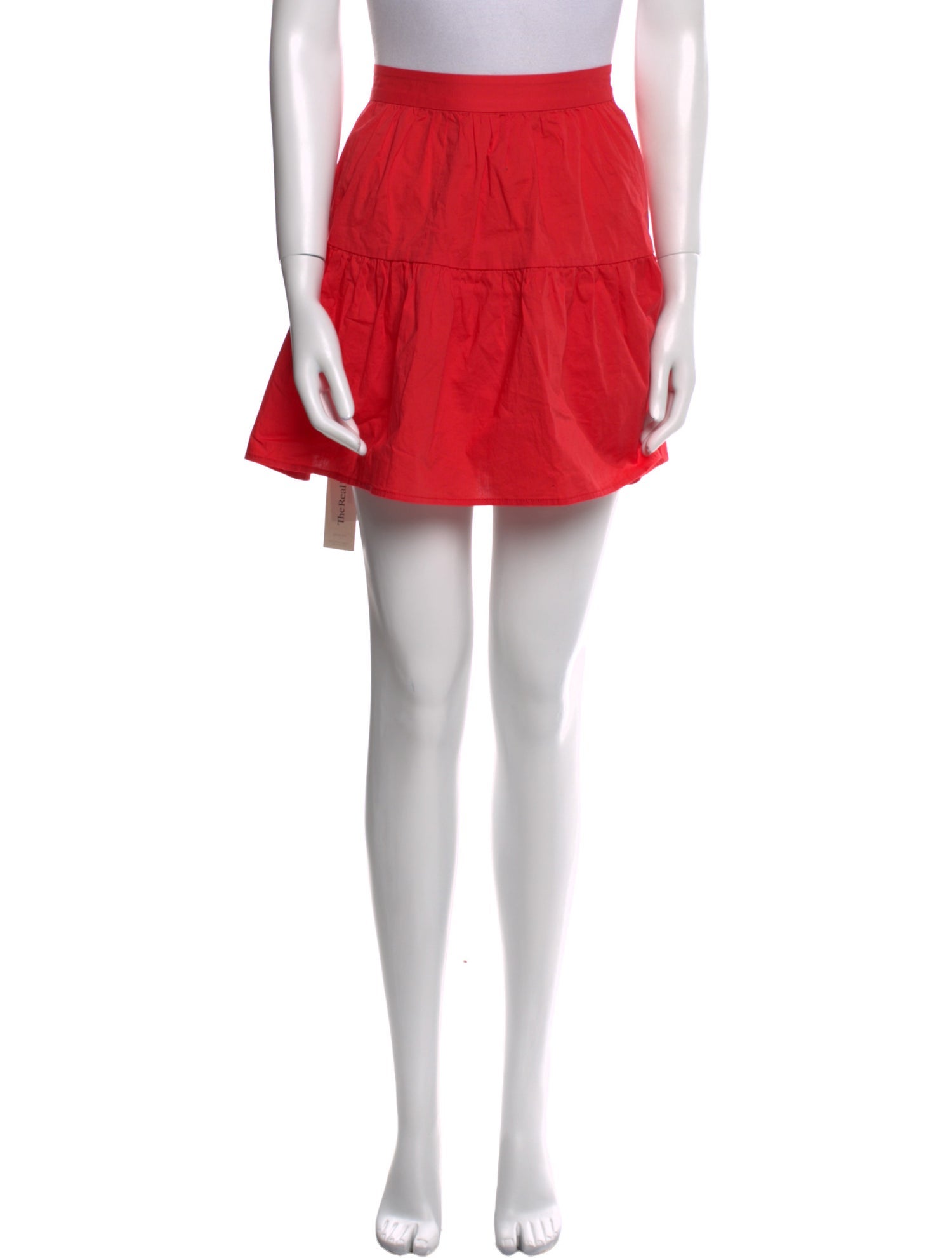 Staud Ruffle Embellishment Mini Skirt