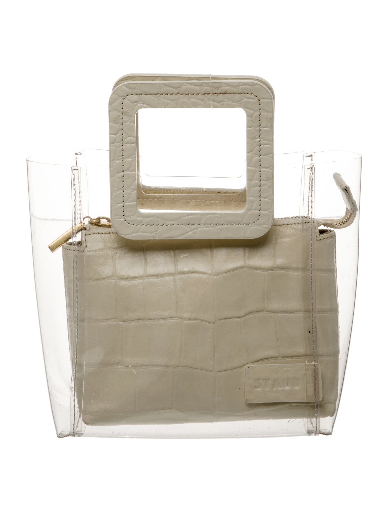 Staud PVC Top Handle Bag