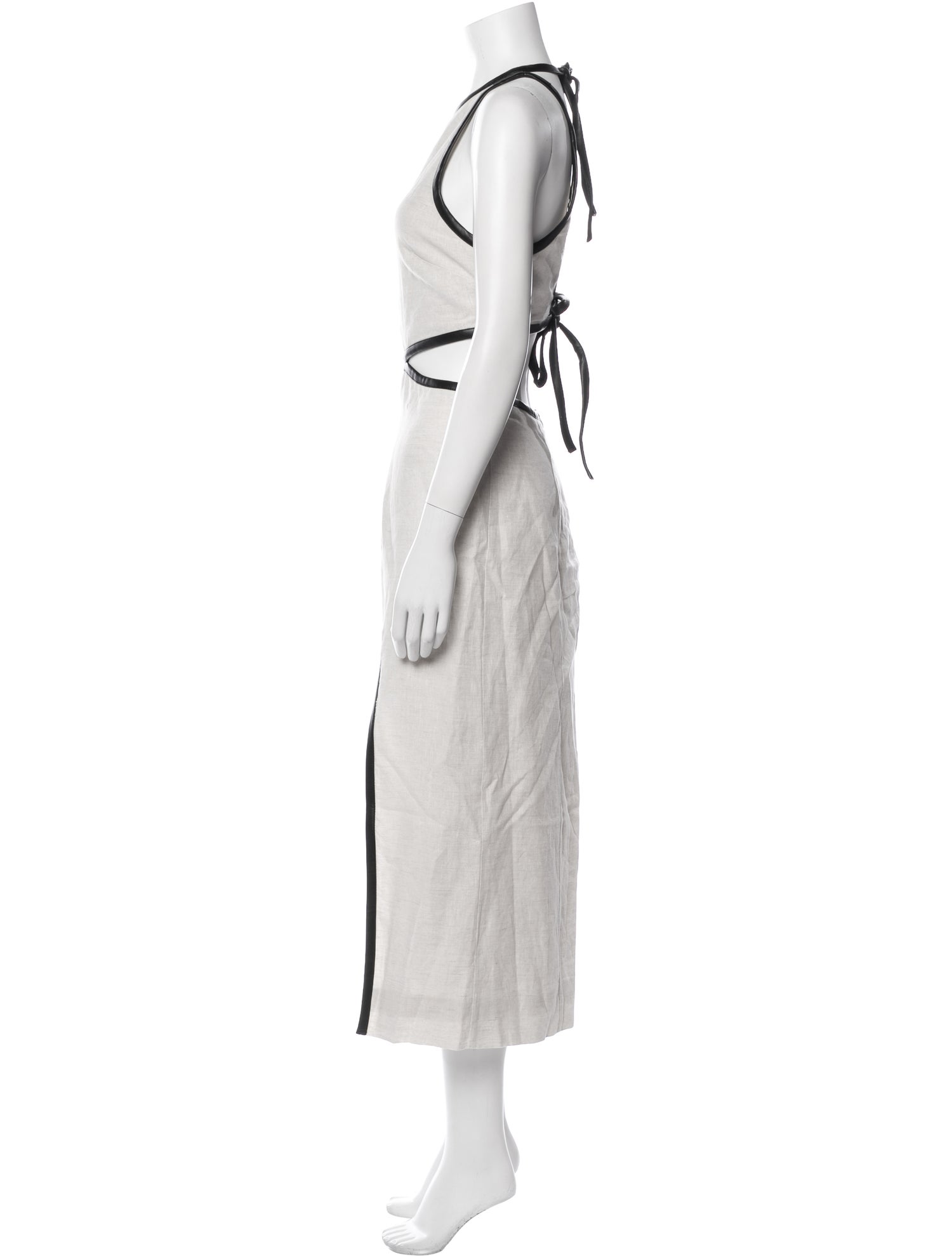 Staud Linen Long Dress