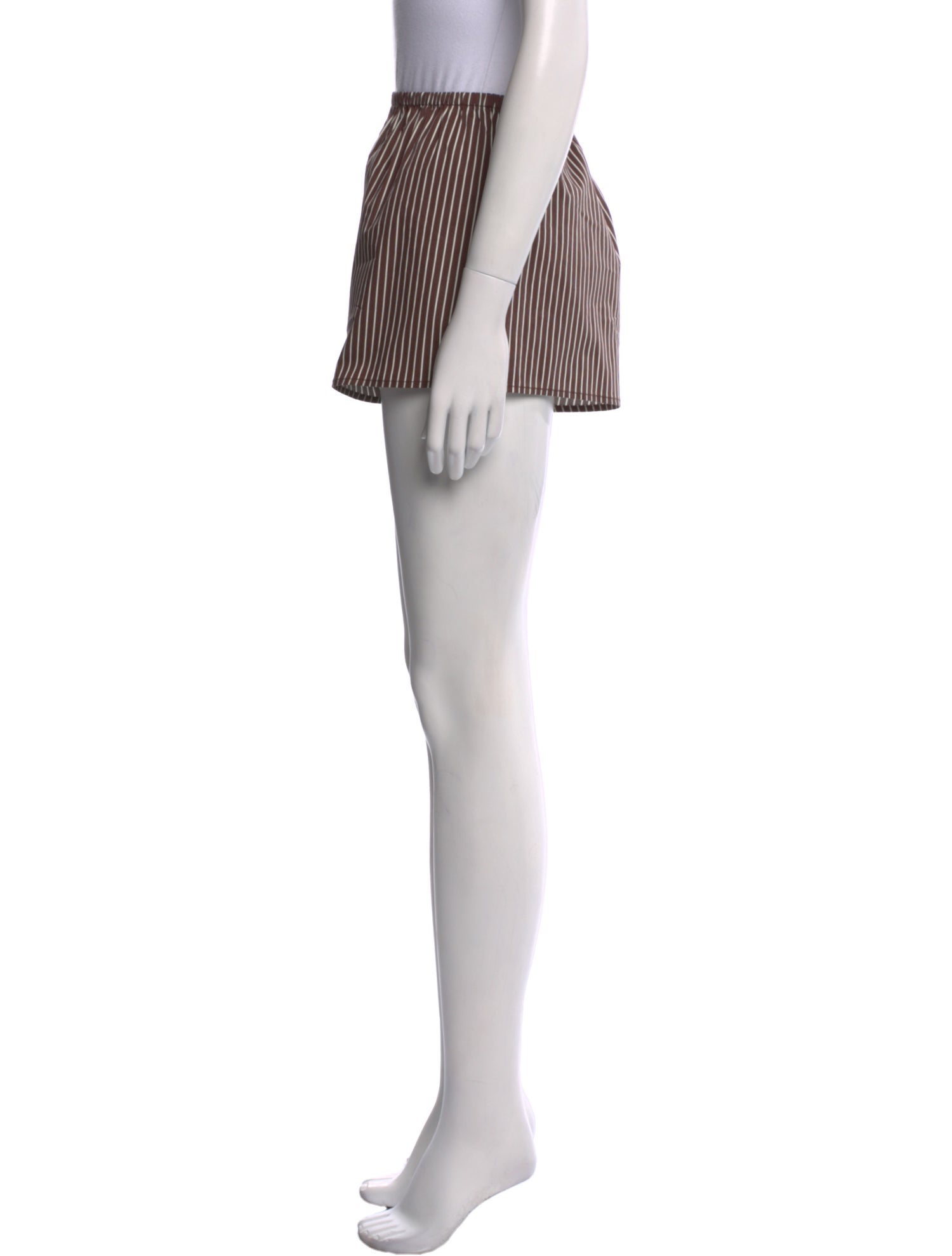 Staud Striped Mini Shorts