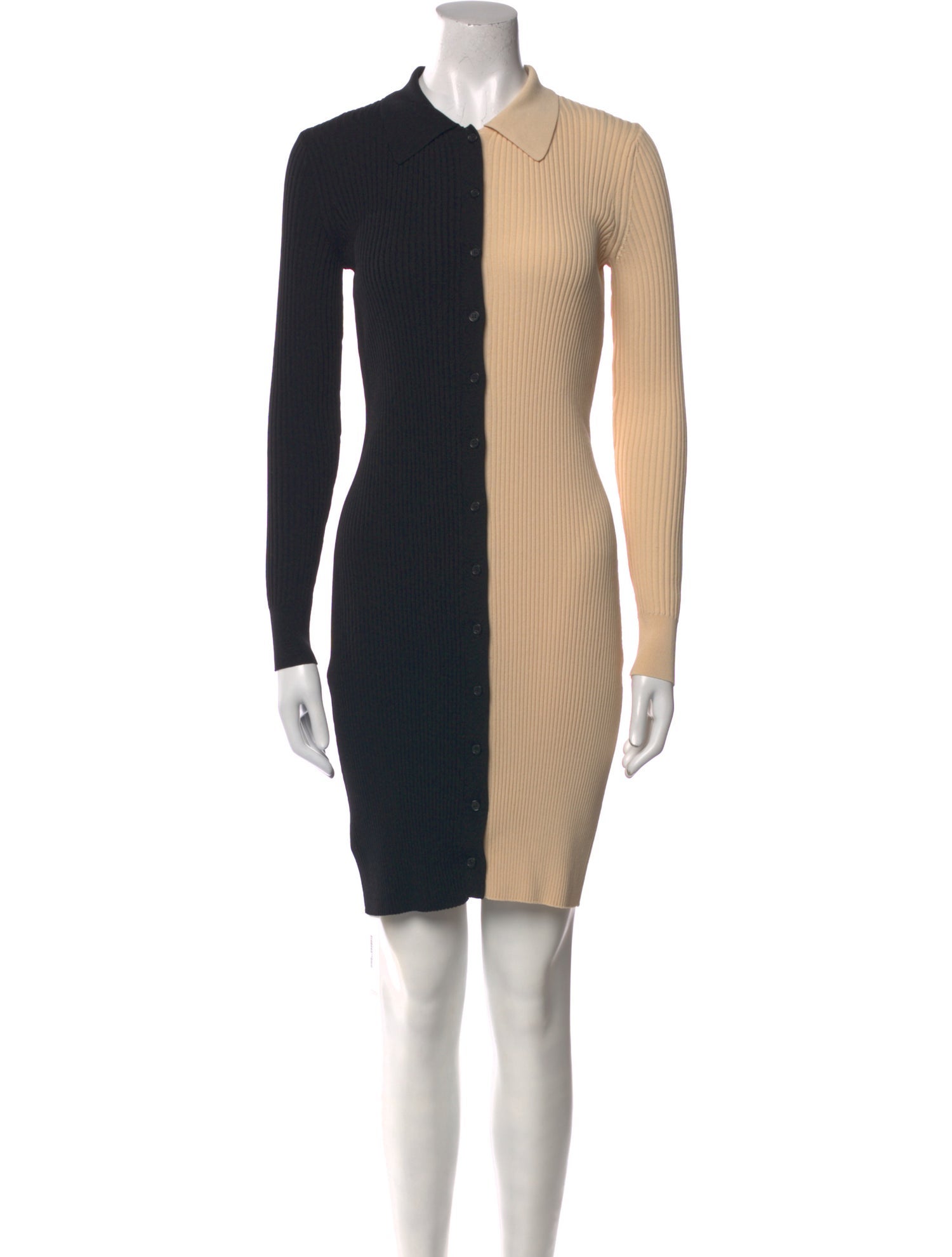 Staud Colorblock Pattern Mini Dress