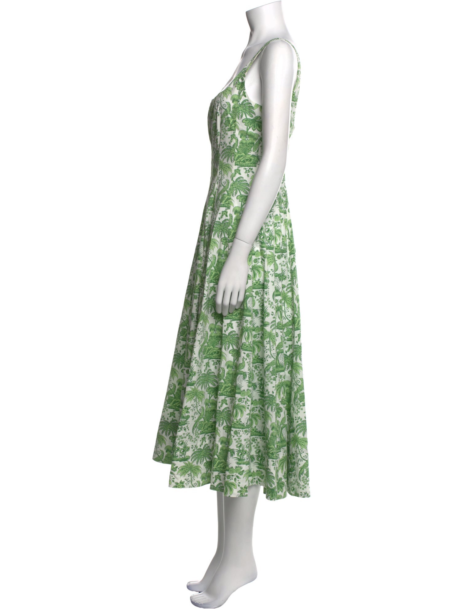 Staud Floral Print Long Dress