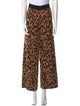 Staud Animal Print Wide Leg Pants