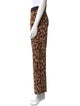 Staud Animal Print Wide Leg Pants