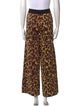 Staud Animal Print Wide Leg Pants