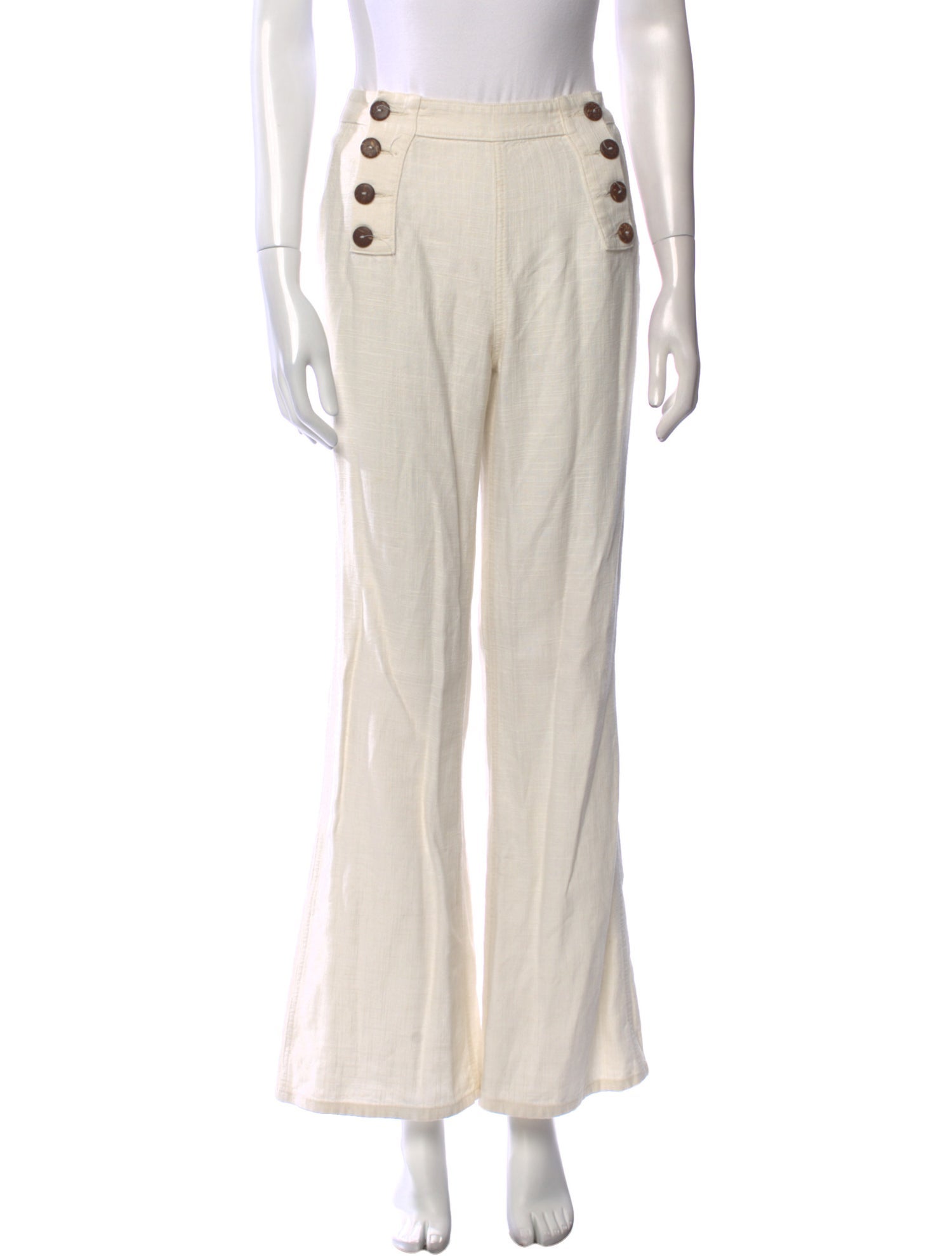 Staud Linen Wide Leg Pants