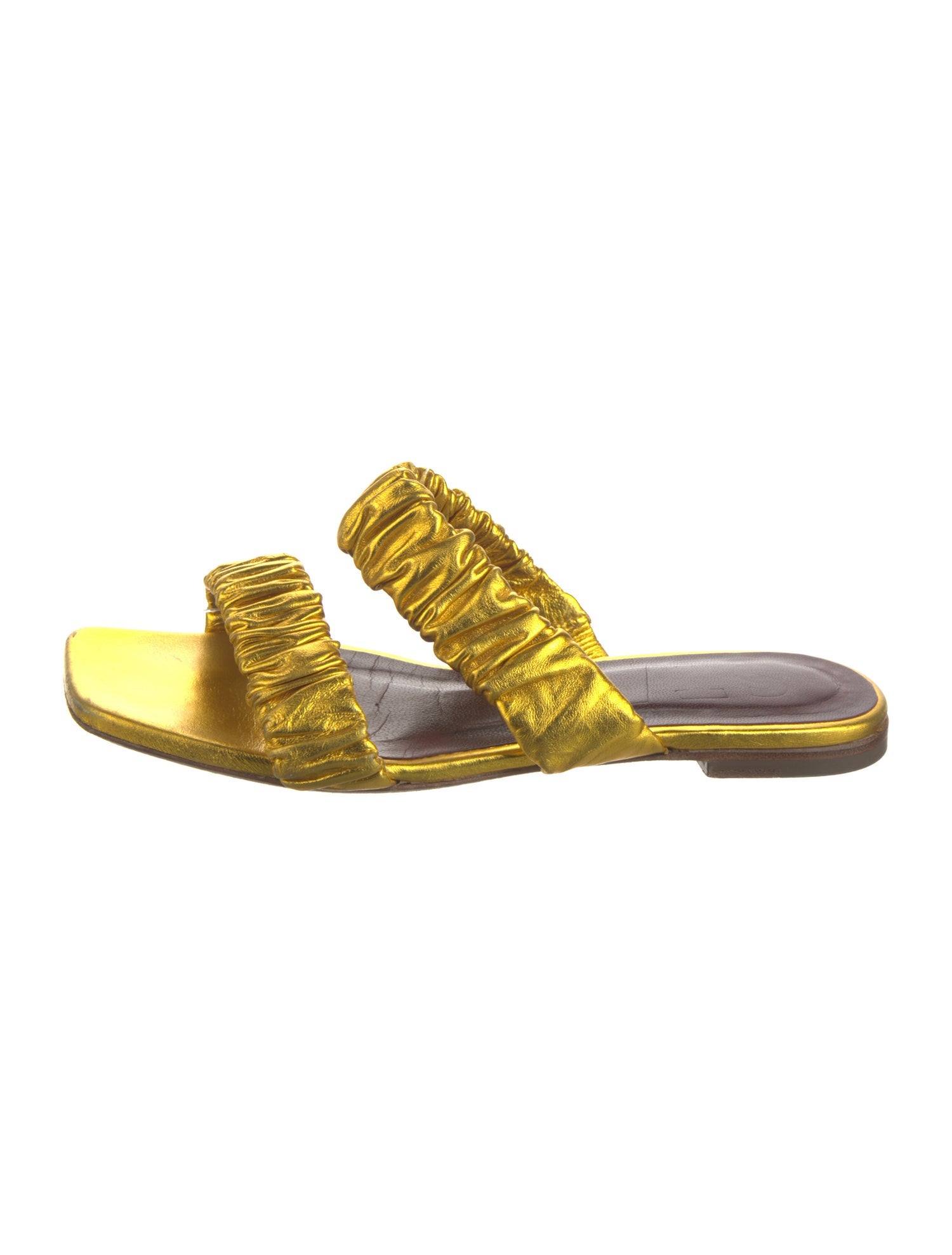 Staud Patent Leather Slides