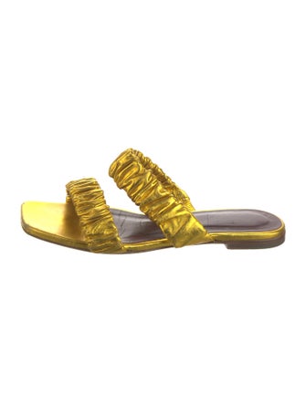Staud Patent Leather Slides