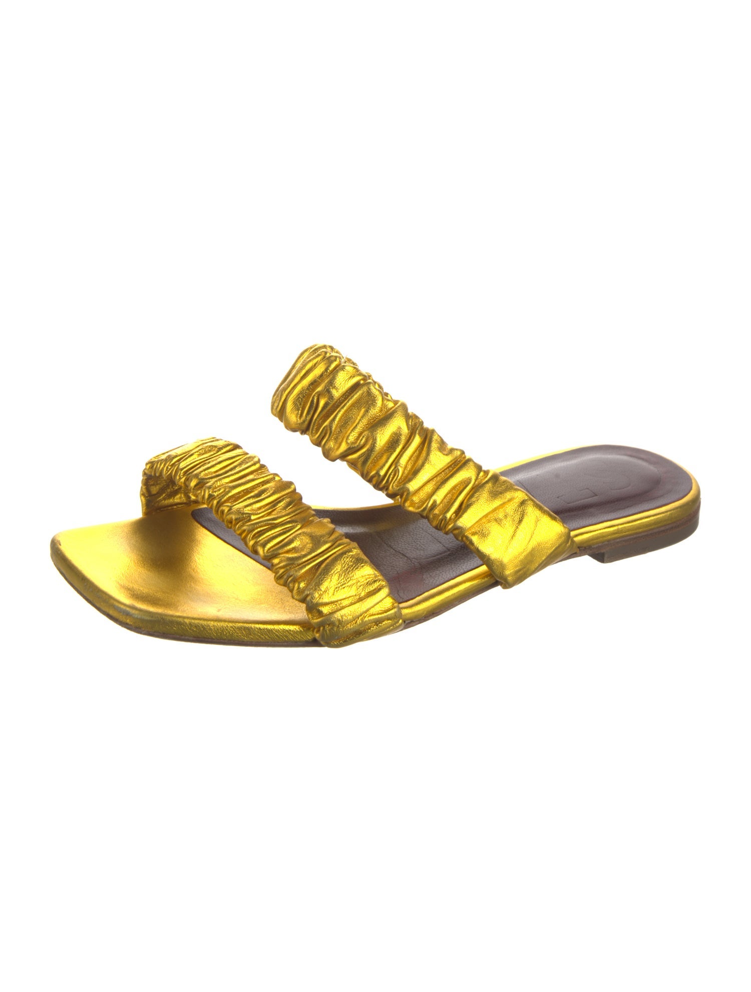 Staud Patent Leather Slides