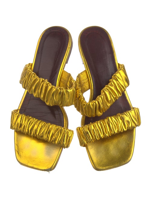 Staud Patent Leather Slides