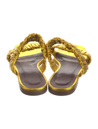 Staud Patent Leather Slides