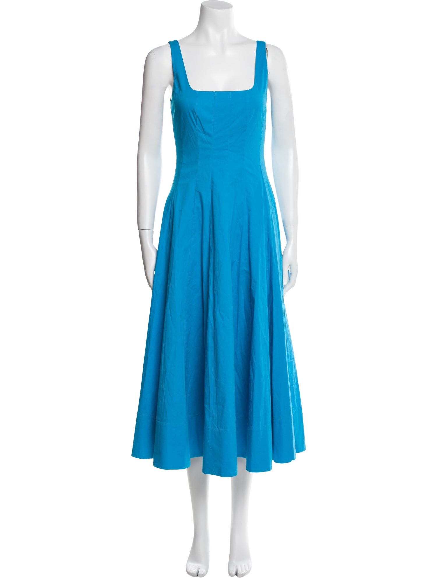 Staud Square Neckline Long Dress