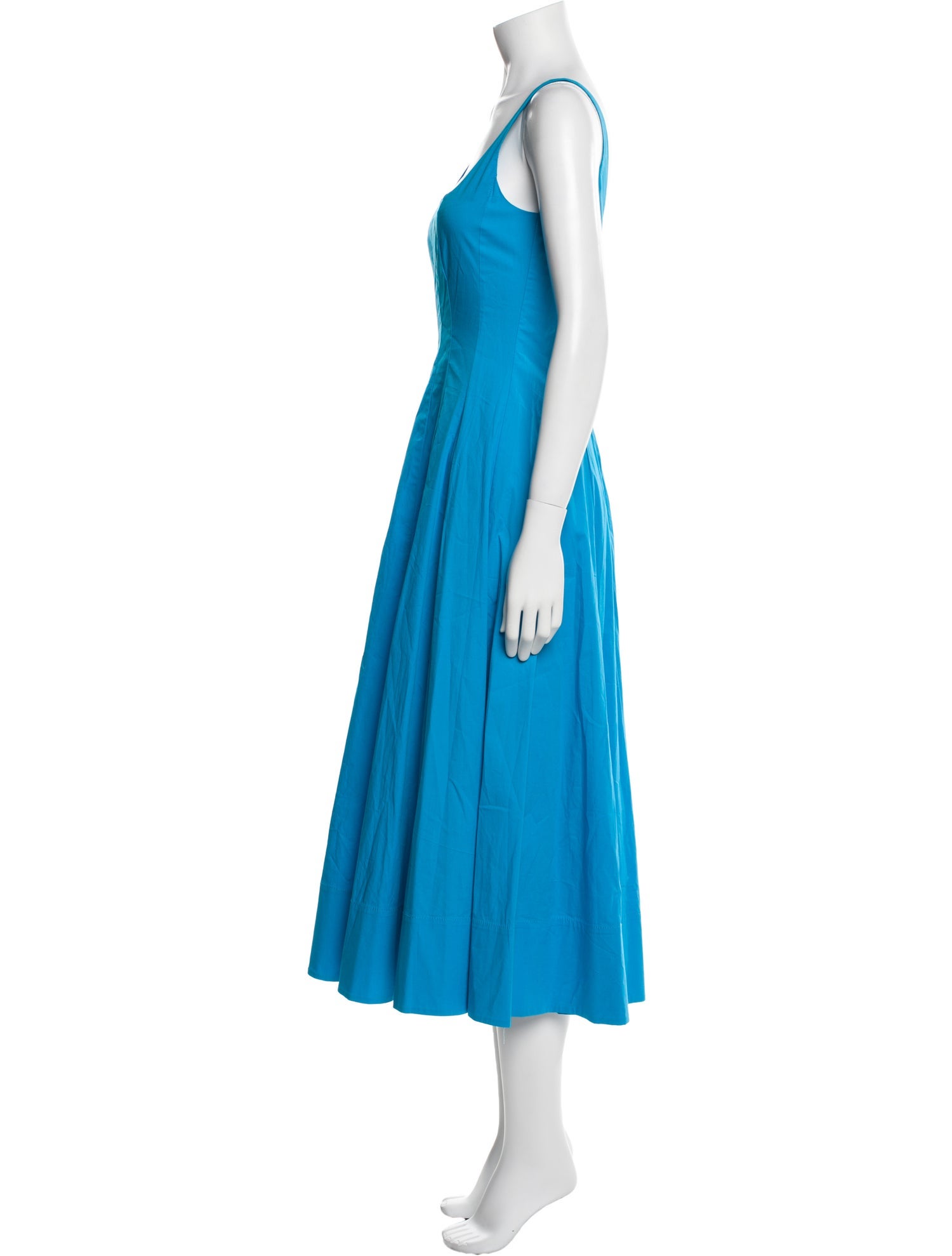 Staud Square Neckline Long Dress