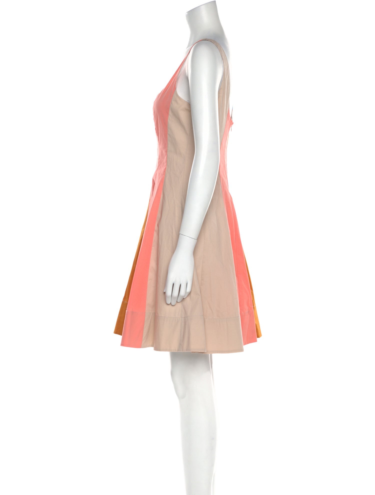 Staud Colorblock Pattern Mini Dress w/ Tags