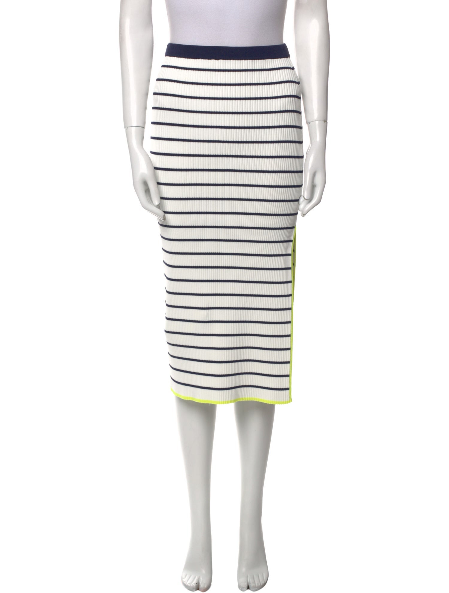 Staud Striped Knee-Length Skirt