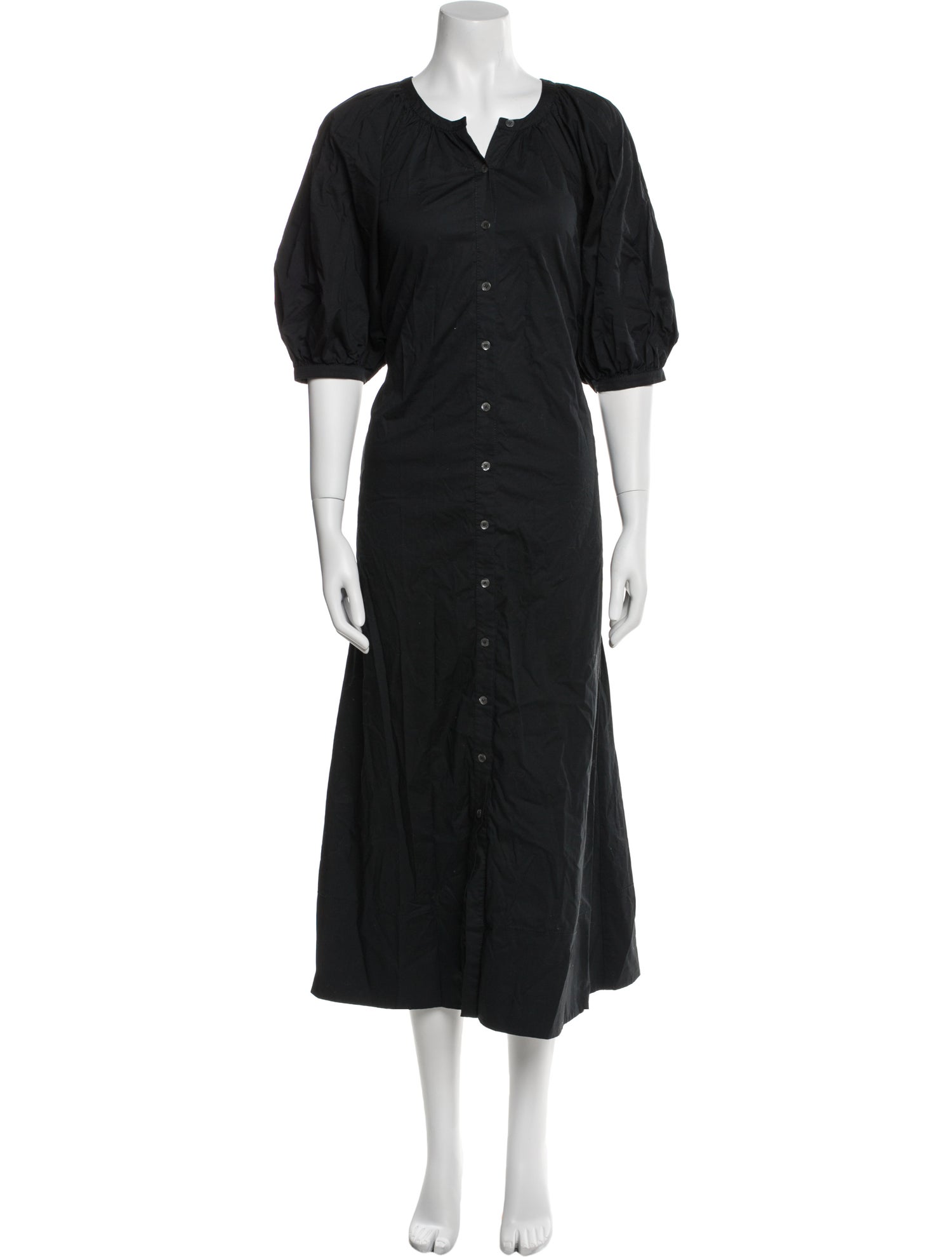 Staud V-Neck Long Dress