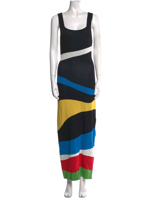 Staud Striped Long Dress