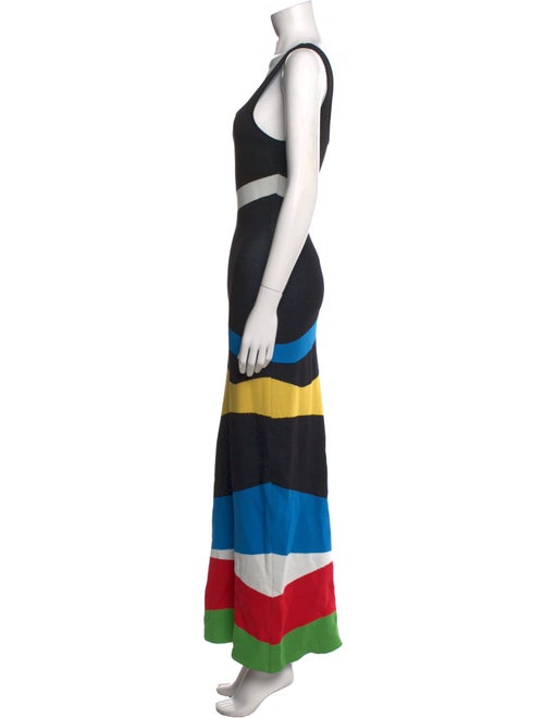 Staud Striped Long Dress