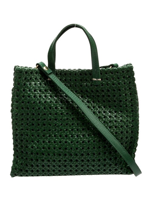 Clare V. Leather Top Handle Bag