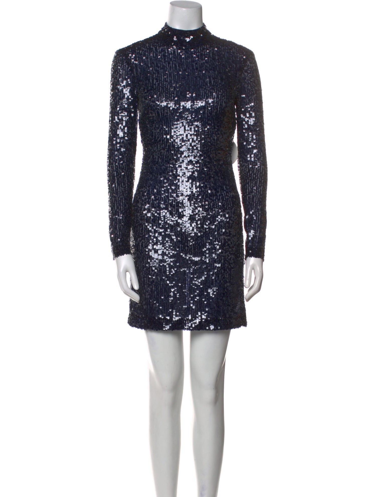 Staud Mock Neck Mini Dress