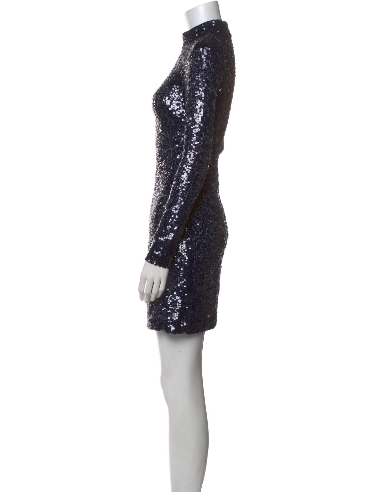 Staud Mock Neck Mini Dress