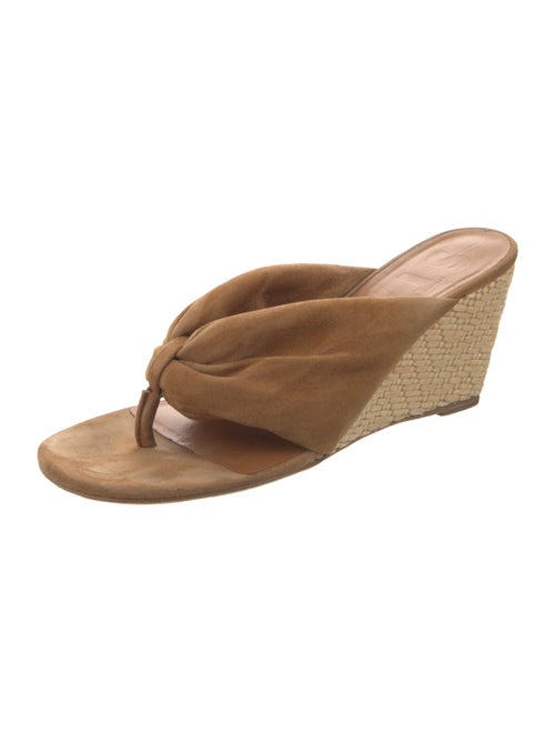 Staud Suede Braided Accents Slides