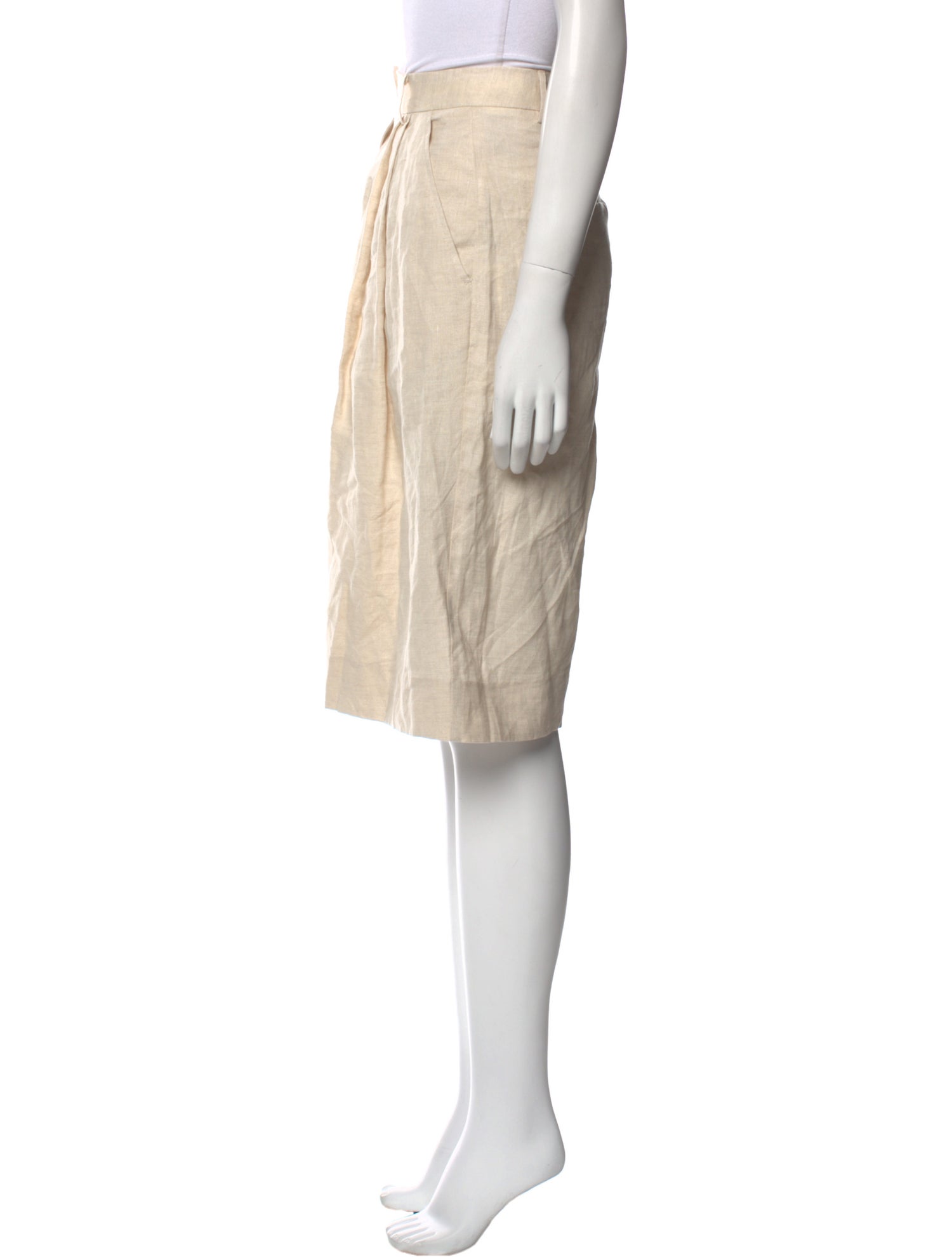 Staud Linen Knee-Length Shorts