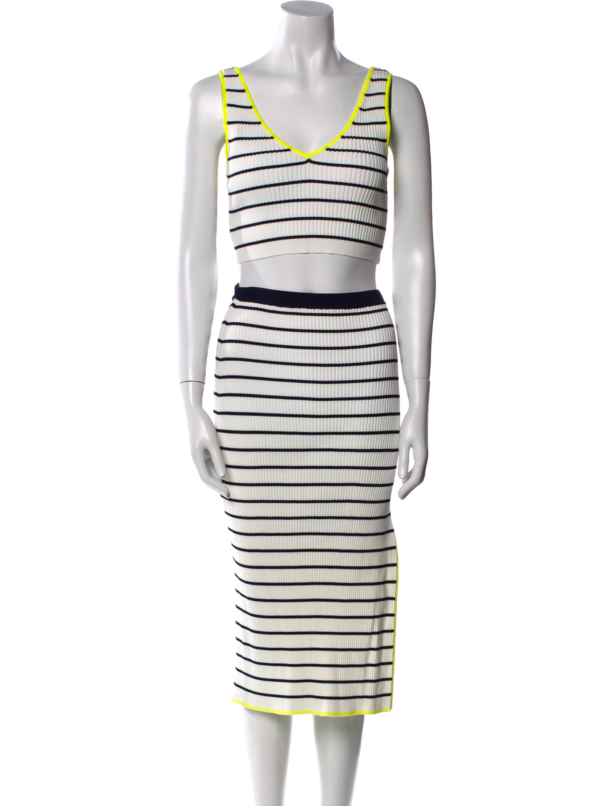 Staud Striped Skirt Set