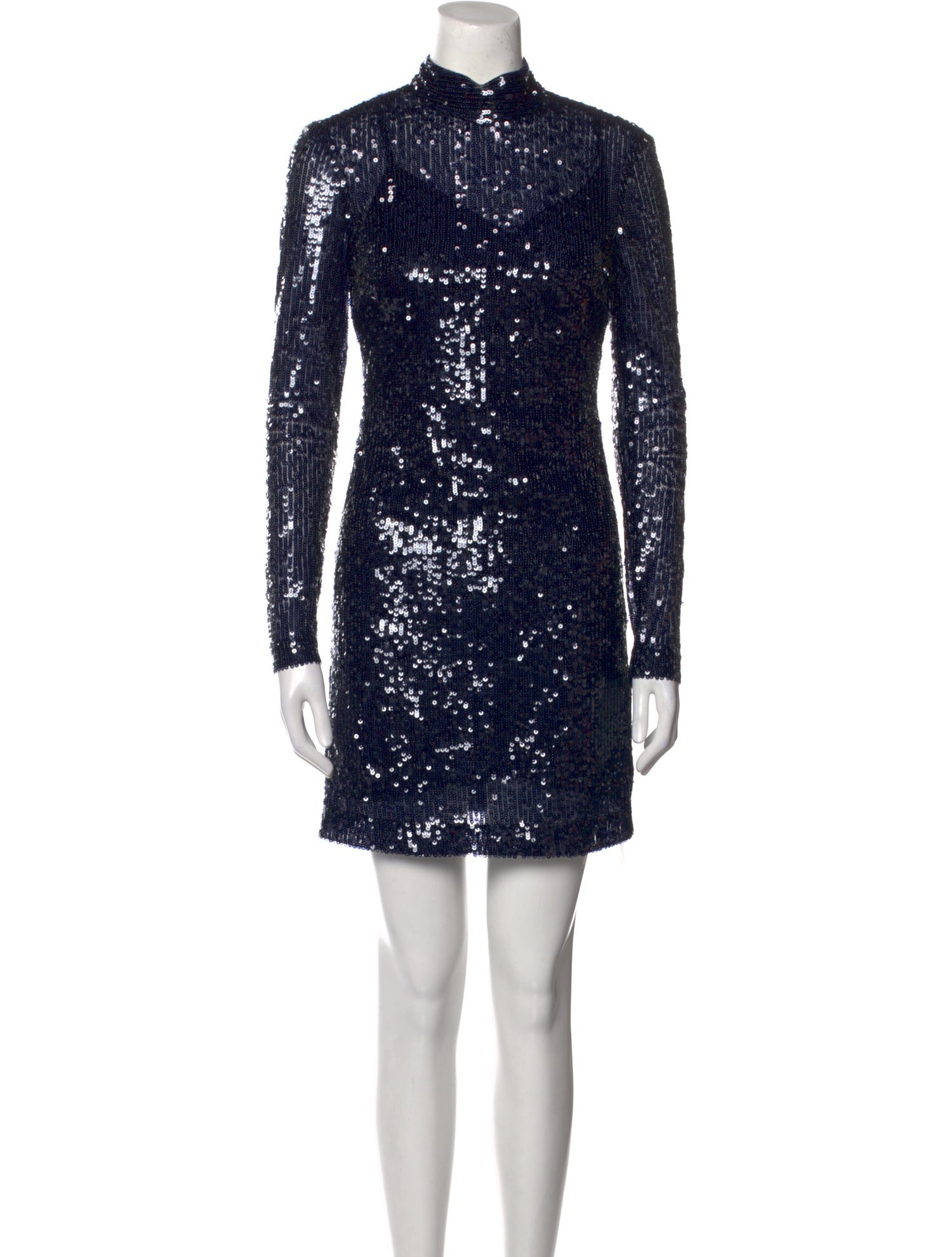 Staud Mock Neck Mini Dress