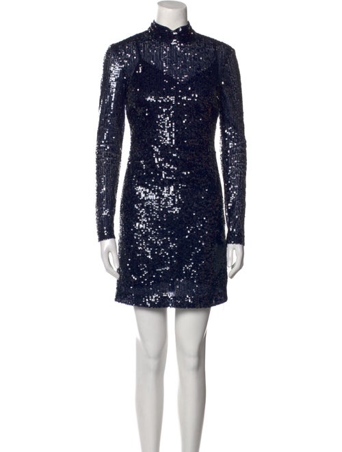 Staud Mock Neck Mini Dress