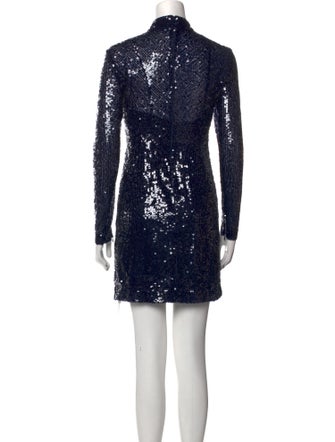 Staud Mock Neck Mini Dress