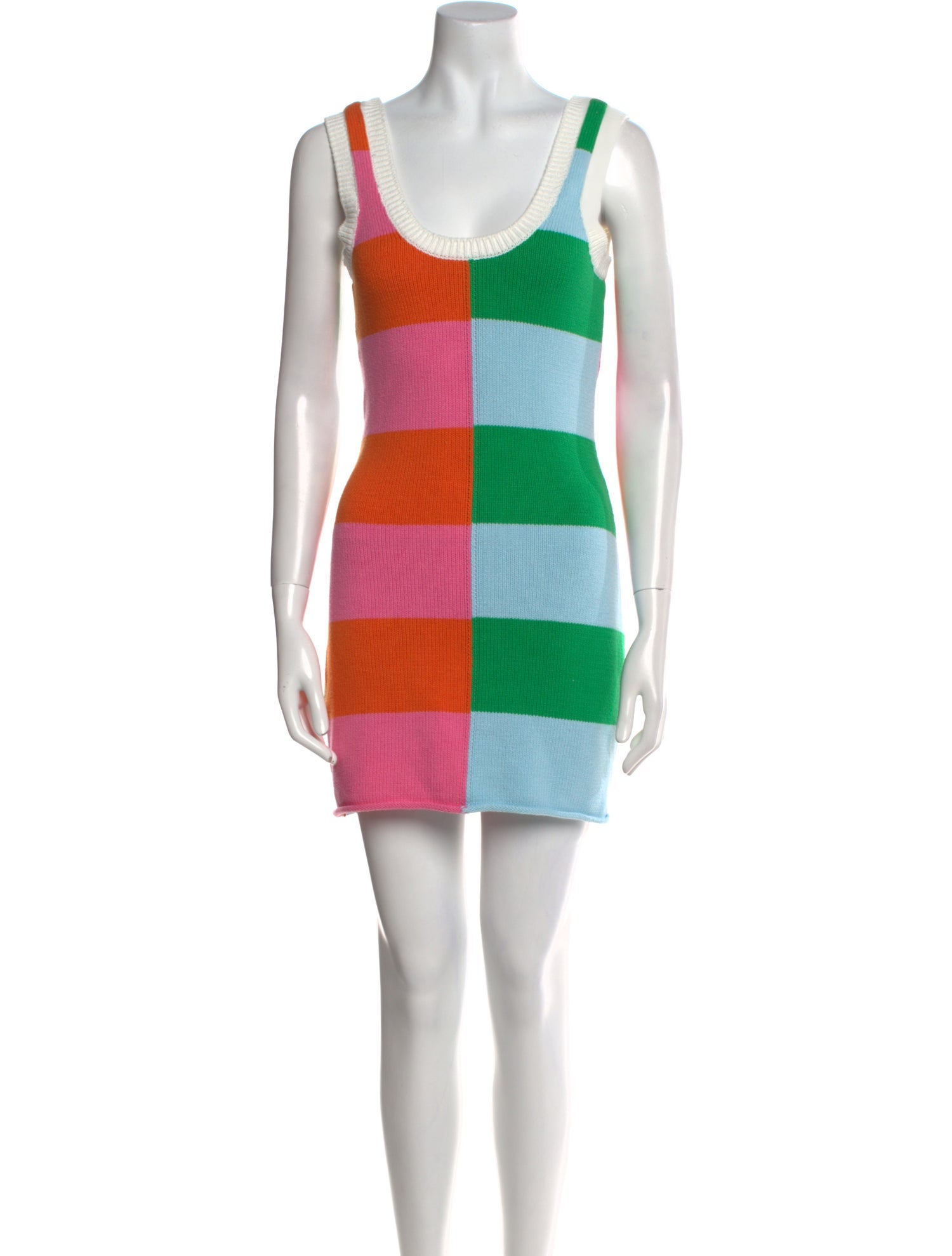 Staud Striped Mini Dress