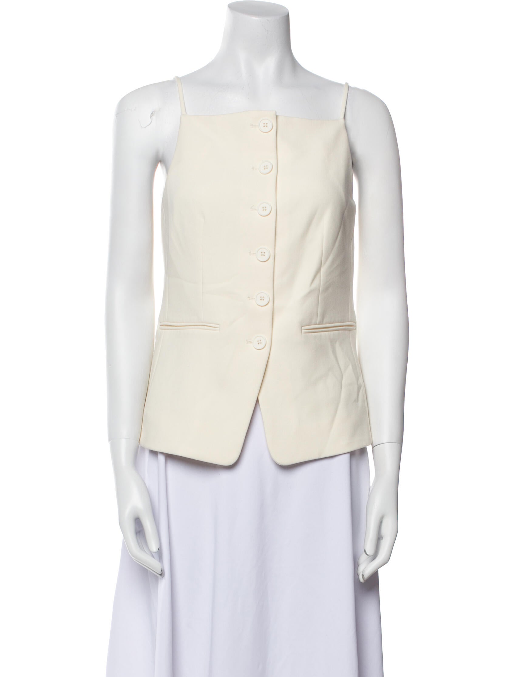 Staud Square Neckline Sleeveless Top